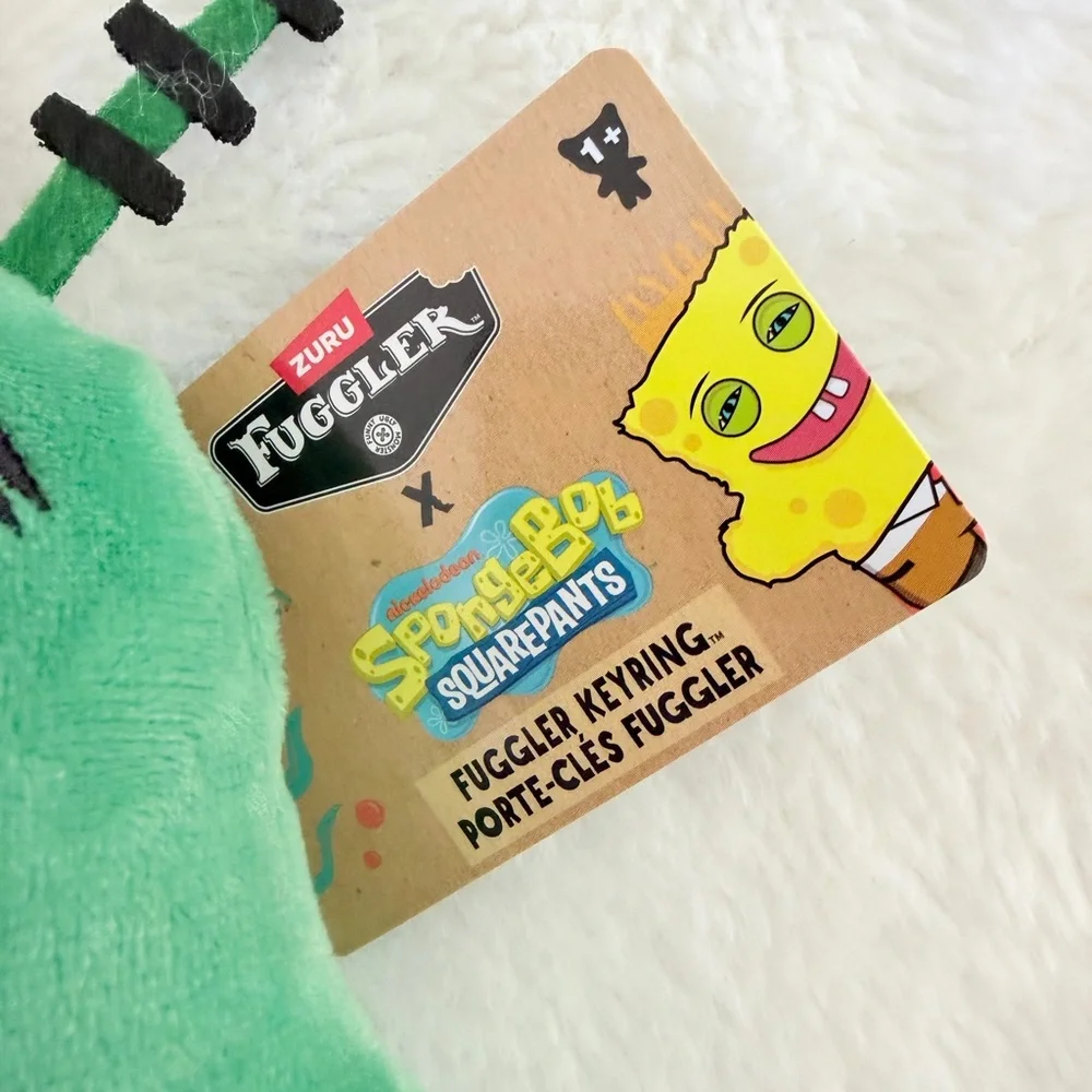Zuru Fuggler SpongeBob Squarepants Plush Keychain Set - Squidward and Plankton - Picture 9 of 12